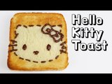 [Toast Art] 헬로 키티 토스트 / how to make Hello Kitty Toast / Food Play / 음식 놀이