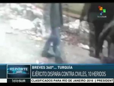 Soldados turcos hieren a 10 civiles; uno es reportero
