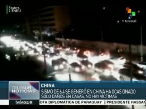Sismo de magnitud 6.4 sacude el noroeste de China
