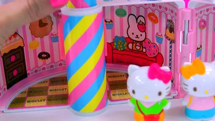 Hello Kitty BIRTHDAY CAKE HOUSE Playset + Shopkins , Disney Frozen Fahsems Blind Bag Unbox