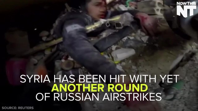 Syrian Civil Defense Work To Save Victims Of The Latest Round Of Russian Airstrikes