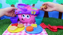 SURPRISE TOYS Leap Frog Talking Picnic Basket & Play Doh DIY Food & Surprise Eggs, Blind B