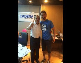 Pedro en Juntos con Mario Pereyra en Cadena 3 - 21 de Enero