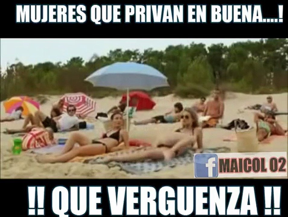 Mira Que Le Pasa A La Mujer Delante De Toda Playa
