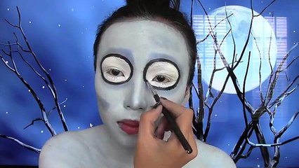 Emily Corpse Bride Halloween Make up Look 1