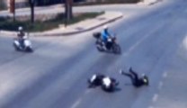 Motosiklet kazaları MOBESE'de