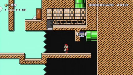 Super Mario Maker - Viewer Levels - Name: "Head Scratcher" - ID: A1A7-0000-019E-AA6C