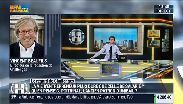 Le regard de Challenges: Guillaume Poitrinal, l’ex-PDG d'Unibail-Rodamco s’épanouit dans sa nouvelle vie d'entrepreneur - 21/01