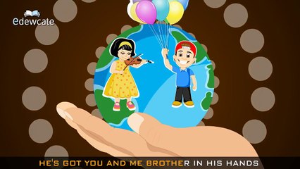 Hes got the whole world in his hands Christmas rhymes