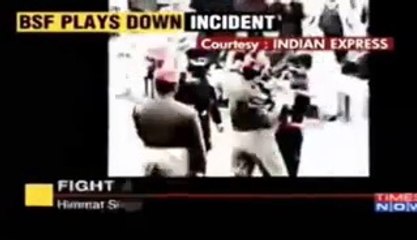 wahga border parade fight