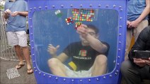 Guinness World Record! 8 Rubiks Cubes Solved Underwater