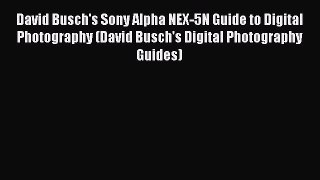 [PDF Download] David Busch's Sony Alpha NEX-5N Guide to Digital Photography (David Busch's