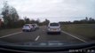 Dashcam catches road rage as driver stops car beating traffic jam
