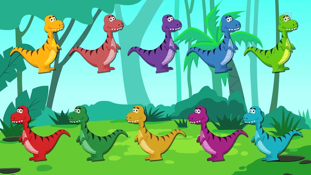 Ten Little Dinosaurs