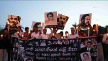 Protestan por la desaparición de periodistas en Sri Lanka