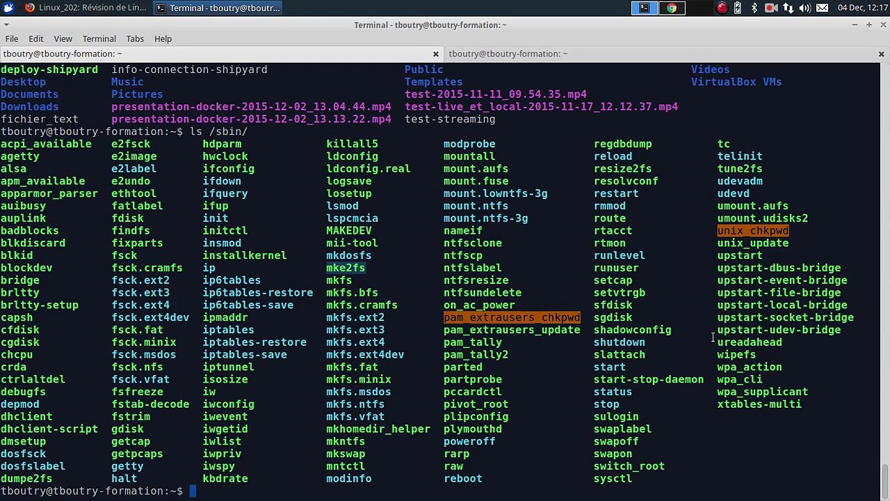Linux 202 ( Révision 2 - Structure des répertoires , commandes de bases )