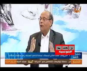 رسالة المرزوقي للمحتجين .. فلتكن ثورة شعبية حقيقية لكن في اطار السلمية المدنية..