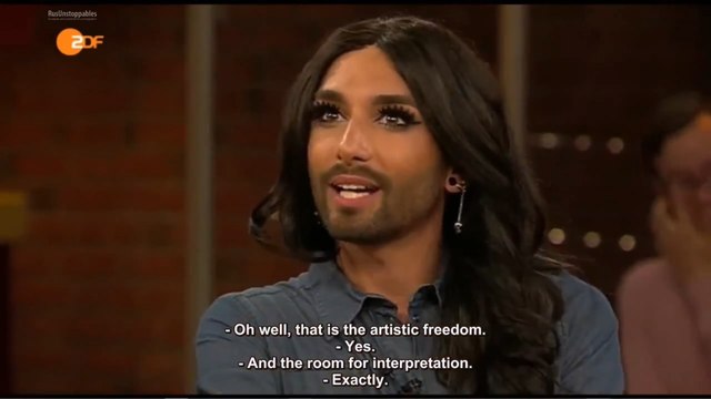 Conchita Wurst - Markus Lanz, ZDF, 10 06 2015 (English subtitles)