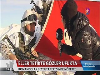 Burası Dağlıca'daki Beybuta tepesi Eller tetikte Gözler Ufukta
