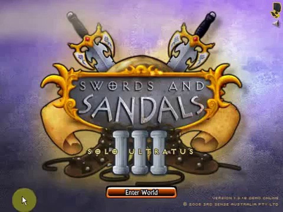 лучшие флэш игры для детей Swords and Sandals 3 Flash Game the best games for children