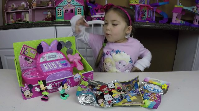 SUPER CUTE DISNEY MINNIE MOUSE CASH REGISTER TOY + PLAY MONEY to Learn Counting Toys Unboxing Funny