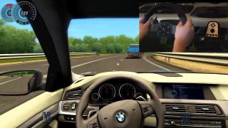 City Car Driving - BMW M5 F10 Remake (318 KM/H !!!) Big crash at the end!