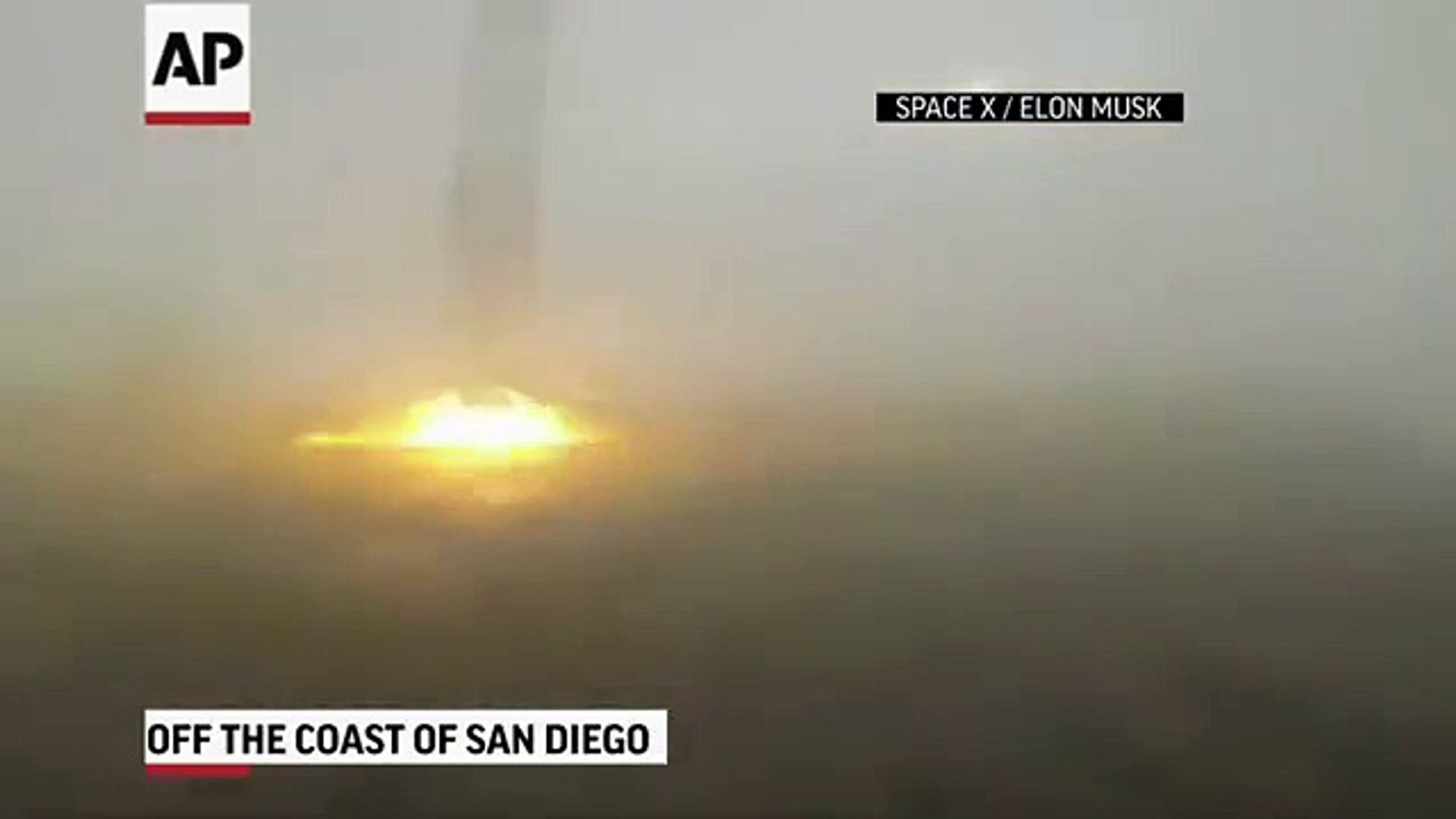 Raw: SpaceX Rocket Topples After Hard Landing