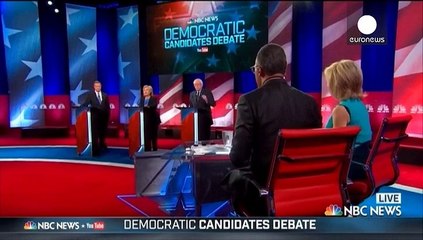 Clinton y Sanders mantienen un debate "a cara de perro", a dos semanas de los caucus de Iowa