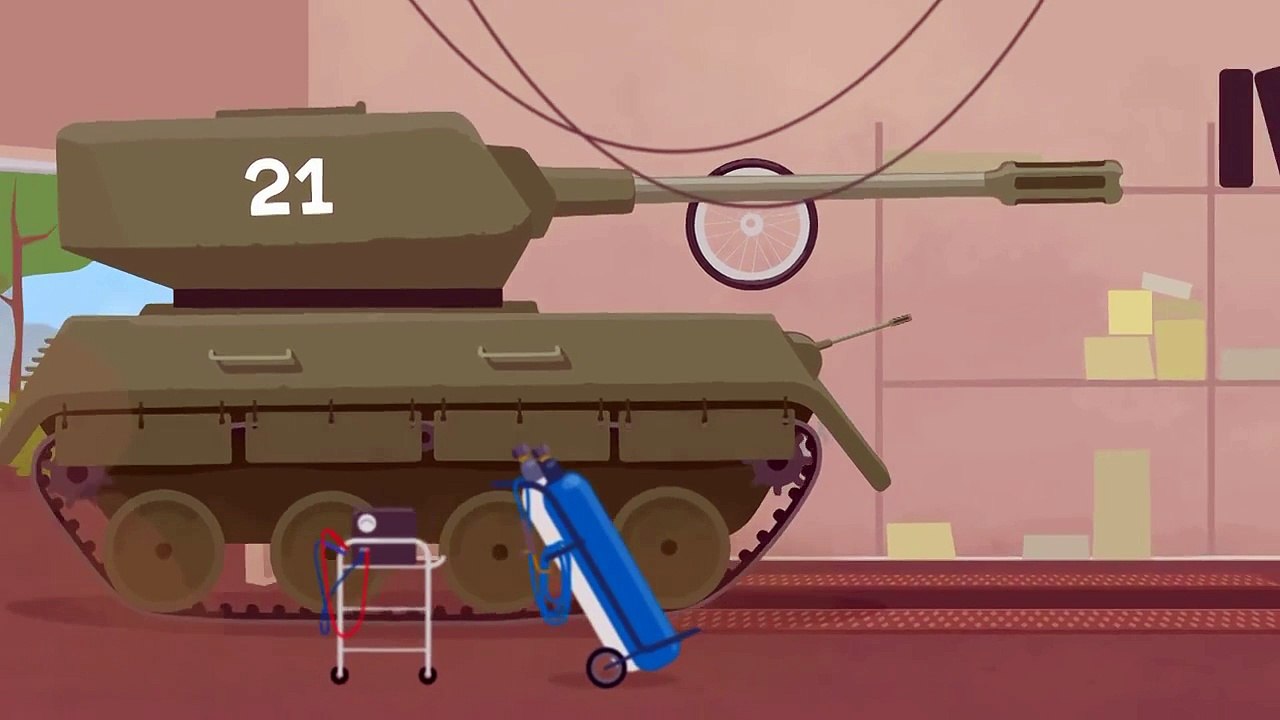 Çizgi film Doktor Mac Wheelie Tankı bir traktöre dönüştürüyoruz Türkçe dublaj