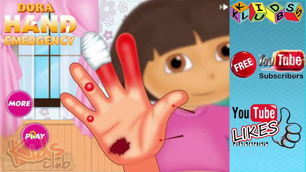 Dora The Explorer - Dora Hand Emergency | Kids And Baby Gameplay