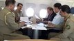 Exclusive Video of Nawaz Sharif and Raheel Sharif meeting in a Plane
