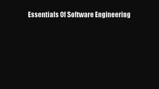 [PDF Download] Essentials Of Software Engineering [Read] Online