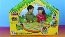 Curious George plays with Play-Doh Jungle Pets Animal Activities Set George makes elephant turtle