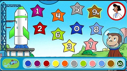 CURIOUS GEORGE Space Ship Launch Numbers and Logic Games