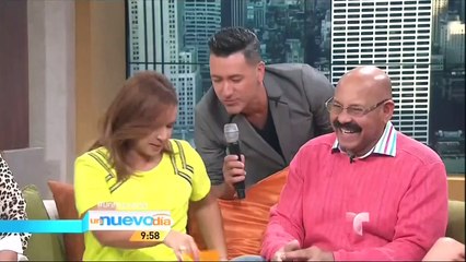 Pregnant Adamari Lopez upskirt on Un Nuevo Dia 10 7 14 part 1