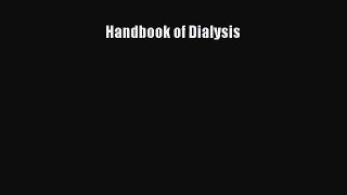 PDF Download Handbook of Dialysis Read Full Ebook