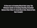 [PDF Download] 23 Secrets to Growing Black Hair Long: The Ultimate Guide to Growing Healthy