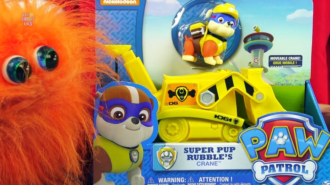 NICK JR PAW PATROL SUPER PUP RUBBLES CRANE Paw Patrol TOY Vehicle