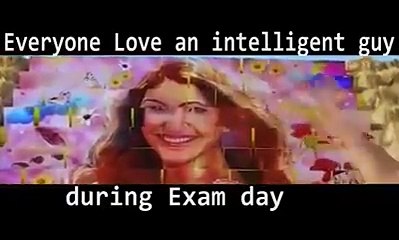 Exams moments described with the help of Bollywood songs