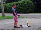 Kid s Rocket Blasts Off In The Wrong Direction