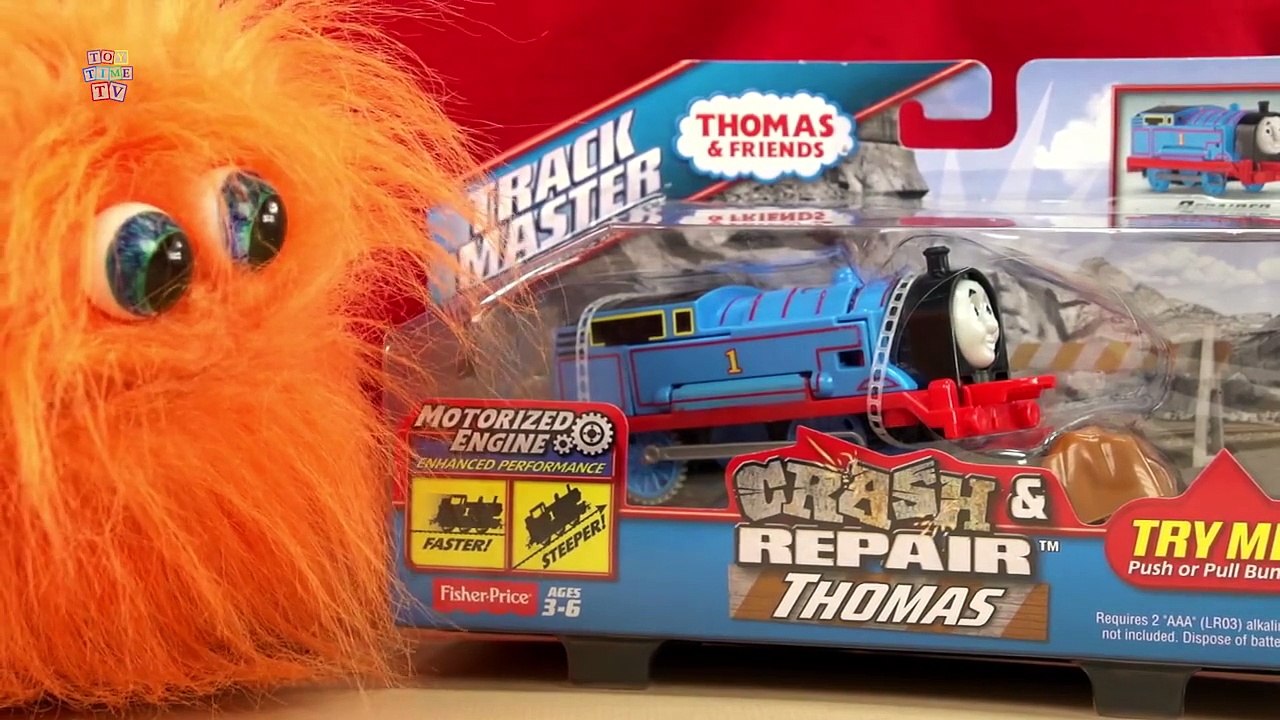 THOMAS TRACKMASTER THOMAS CRASH AND REPAIR TOY TRAIN FISHER PRICE