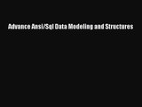 [PDF Download] Advance Ansi/Sql Data Modeling and Structures [PDF] Online
