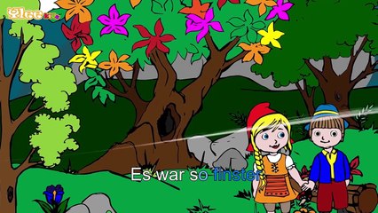 Der Kindergartenlieder Mix Deutsch lernen mit Kinderliedern Text am Monitor