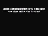 [PDF Download] Operations Management (McGraw-Hill Series in Operations and Decision Sciences)