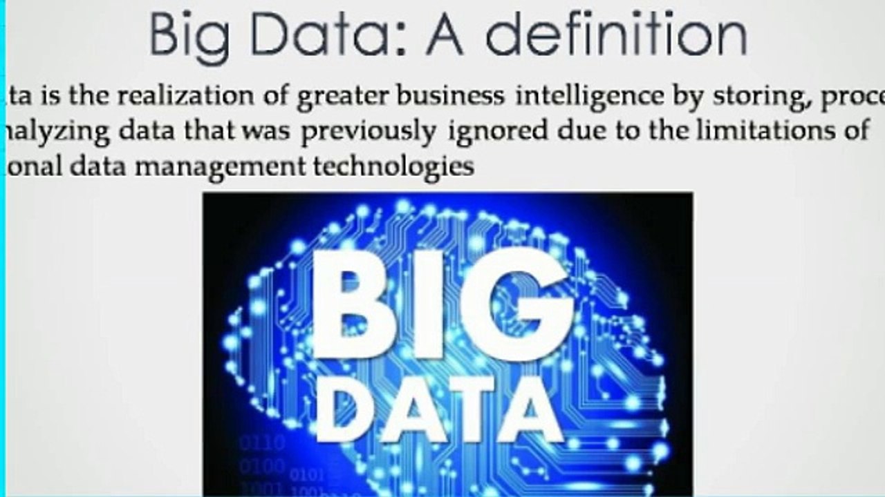 INTRODUCTION TO BIG DATA BY DALLAS TECHNOLOGIES