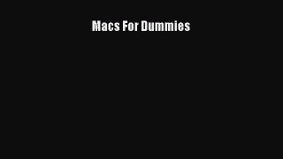 [PDF Download] Macs For Dummies [PDF] Online