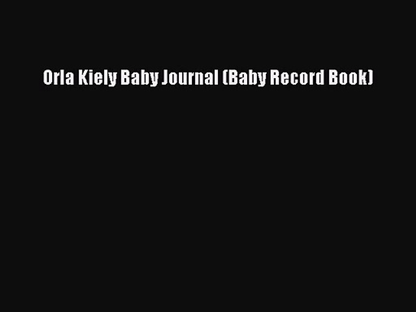 orla kiely baby journal