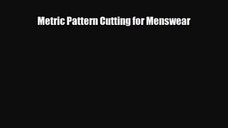[PDF Download] Metric Pattern Cutting for Menswear [PDF] Full Ebook