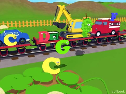 Английский алфавит. Буква G. Паровозик Шонни. Развивающий мультфильм для детей.