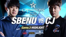 [H/L 2016.01.21] SBENU vs CJ Game 3 - RO1 l 롯데 꼬깔콘 LoL Champions Korea Spring 2016